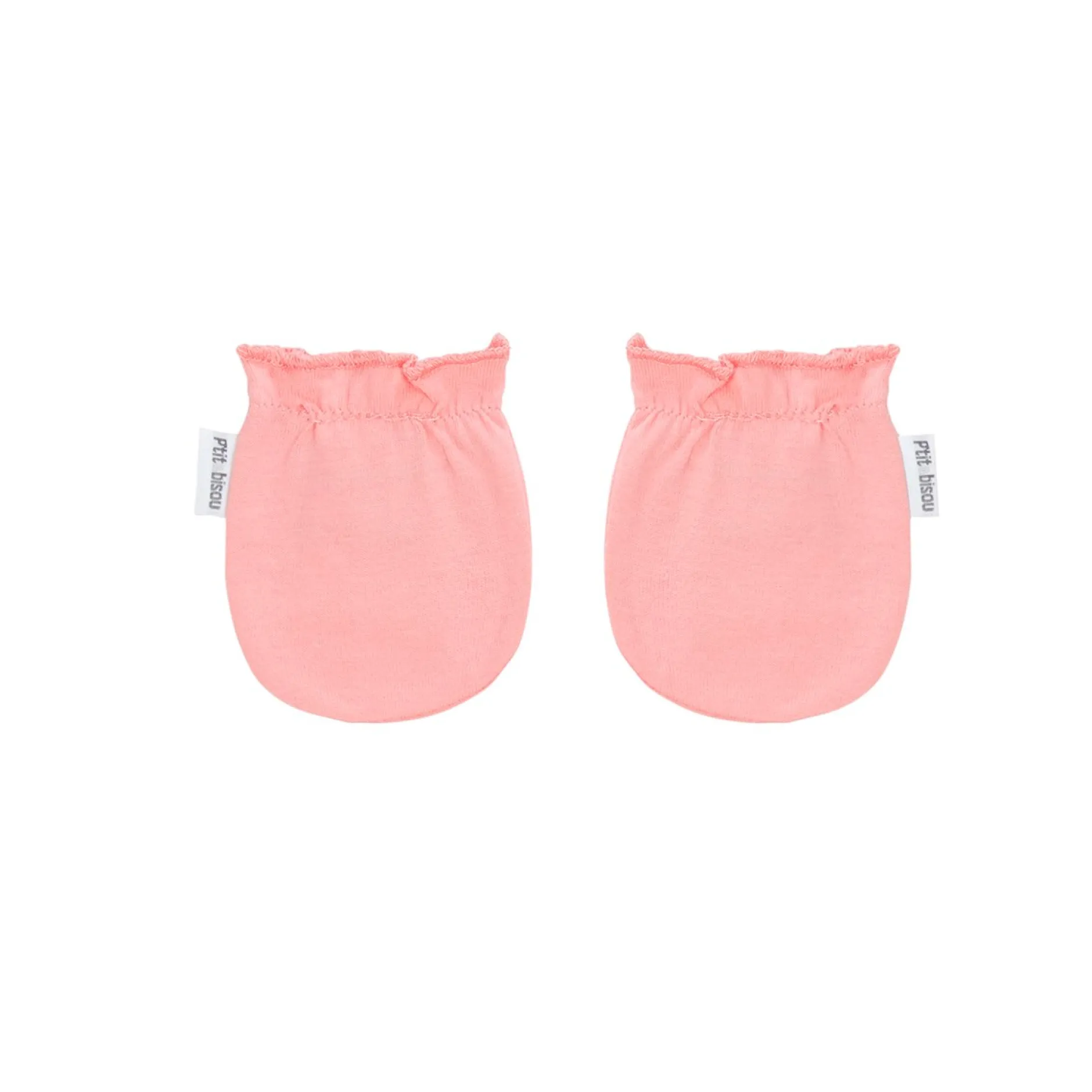 Bonnets, Moufles, Chaussons|Vêtements Naissance*P'tit bisou Mes Essentiels Lot 2 Moufles de Rose