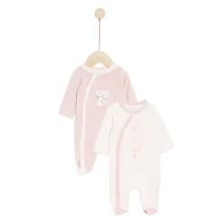 Vêtements Naissance|Pyjamas*P'tit bisou Mes Essentiels Lot 2 Pyjamas de Rose Pearly