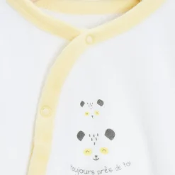 Vêtements Naissance|Pyjamas*P'tit bisou Mes Essentiels Lot 2 Pyjamas de Blanc Pure