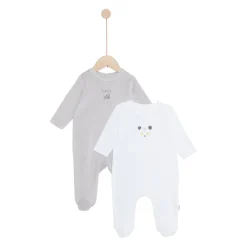 Vêtements Naissance|Pyjamas*P'tit bisou Mes Essentiels Lot 2 Pyjamas de Pure