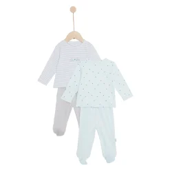 Pyjamas|Vêtements Naissance*P'tit bisou Mes Essentiels Lot 2 Pyjamas de Ministripe