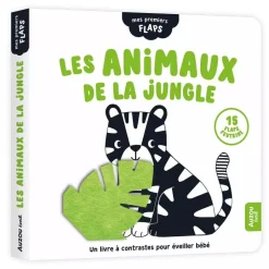 Livres*AUZOU Mes premiers flaps de Les Animaux de la Jungle