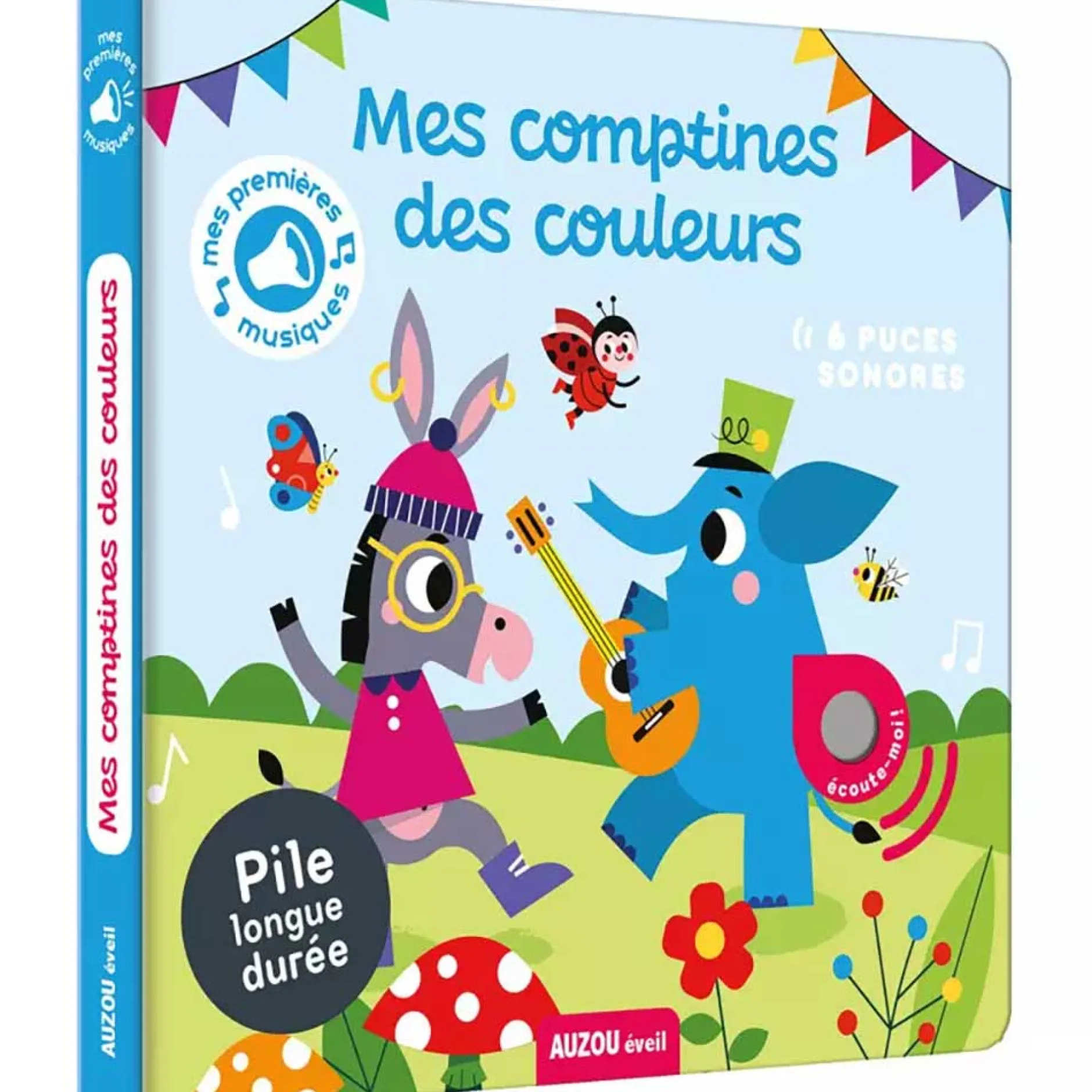 Livres*AUZOU Mes premiers sonores - Mes comptines des couleurs de