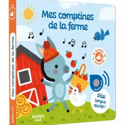 Livres*AUZOU Mes premiers sonores - Mes comptines de la ferme de