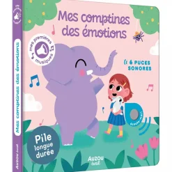 Livres*AUZOU Mes premiers sonores - Mes comptines des émotions de