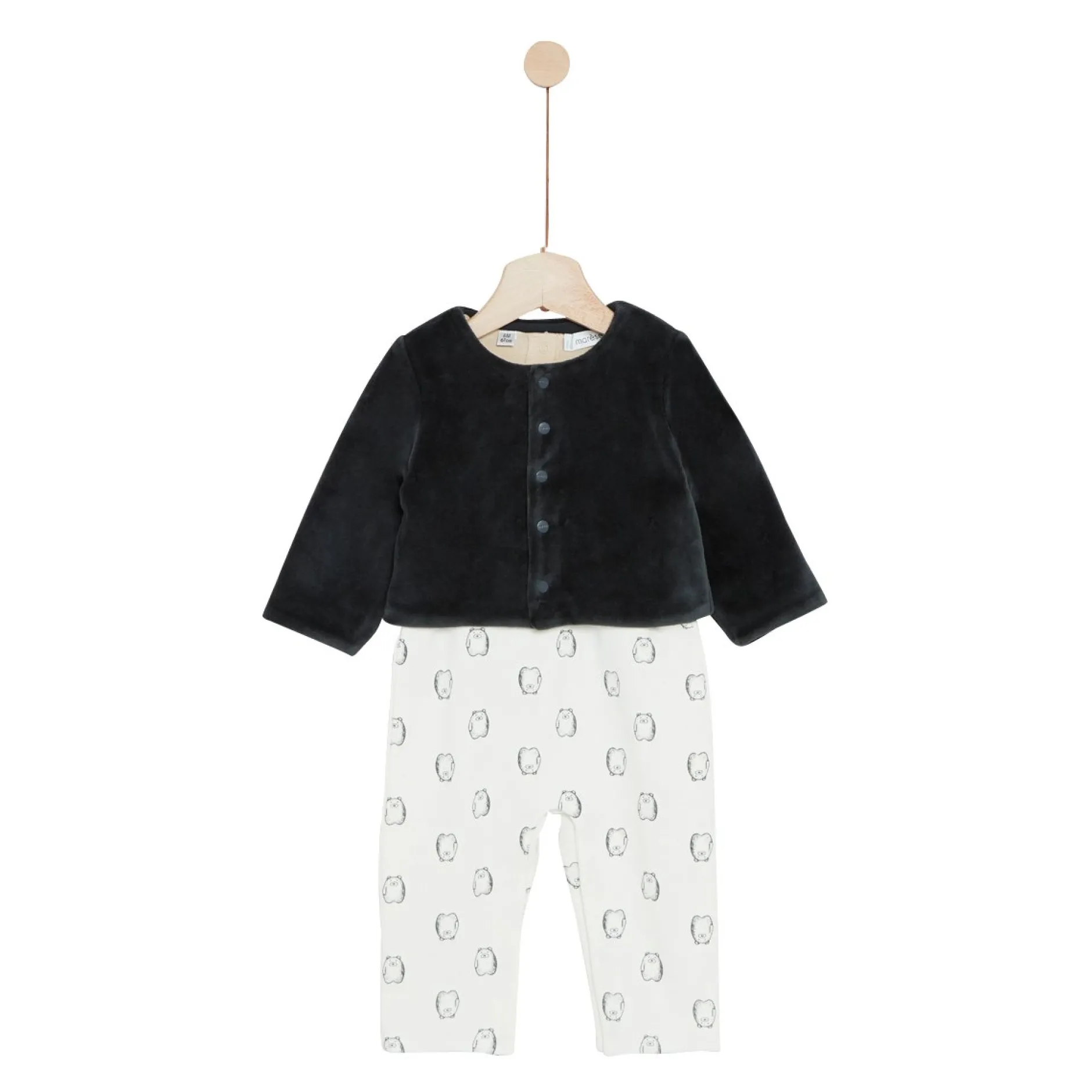 Gilets, Pulls, Cardigans|Combinaisons, Salopettes*Marèse Milk Caramel Ensemble de Ours Écru