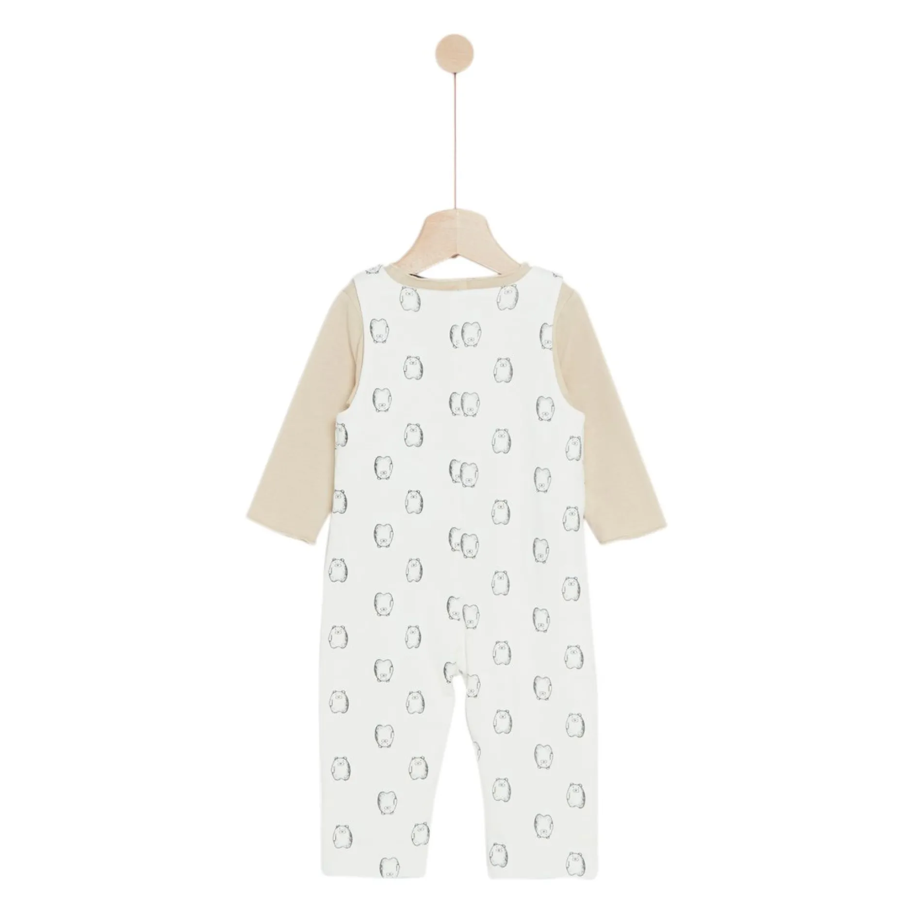 Gilets, Pulls, Cardigans|Combinaisons, Salopettes*Marèse Milk Caramel Ensemble de Ours Écru