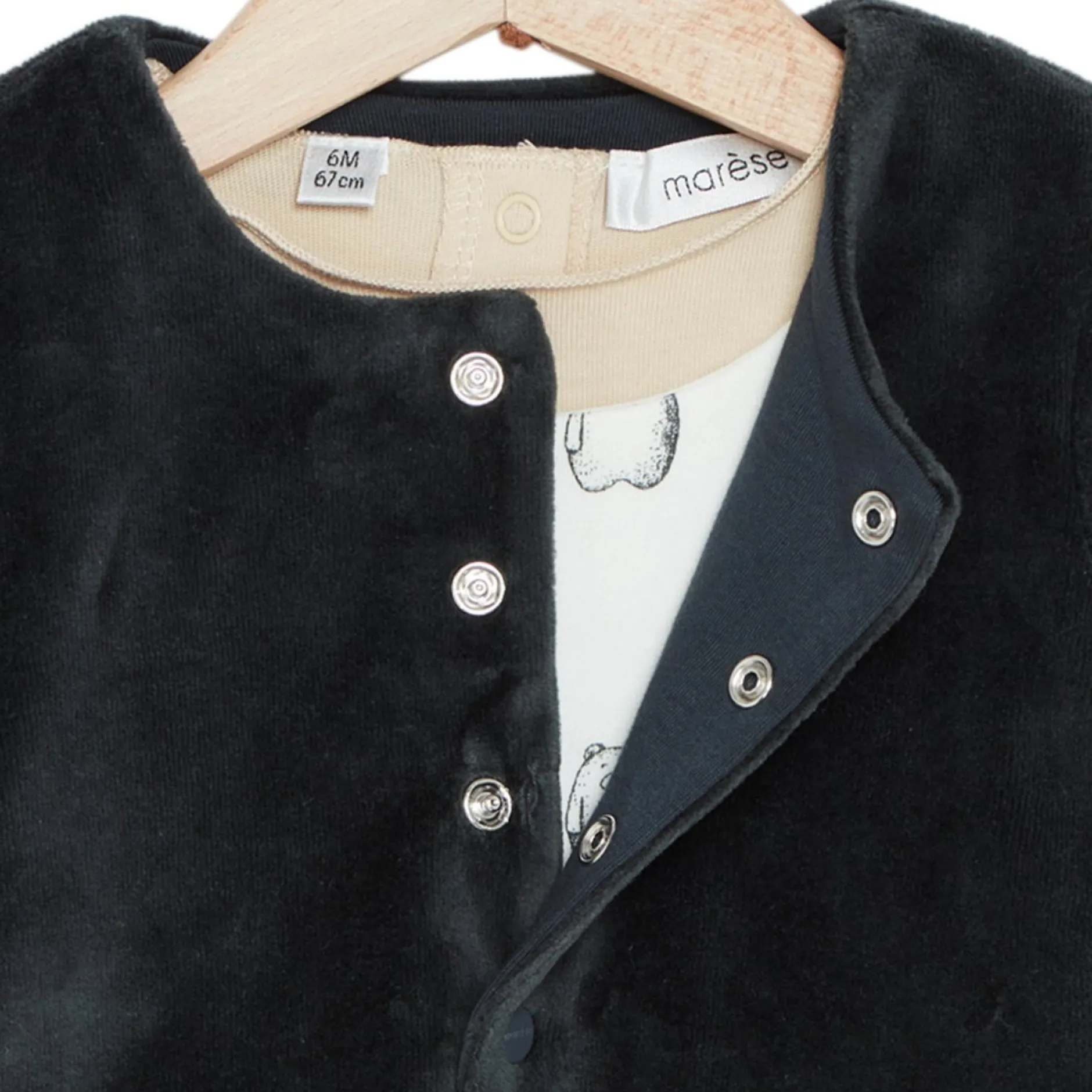 Gilets, Pulls, Cardigans|Combinaisons, Salopettes*Marèse Milk Caramel Ensemble de Ours Écru