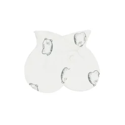 Bonnets, Moufles, Chaussons|Vêtements Naissance*Marèse Milk Caramel Moufles de Ours Écru