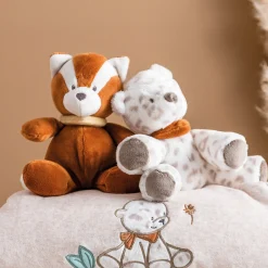 Doudous*Nattou Mini Peluche Boris et Jungo de Jungo le Léopard des Neiges