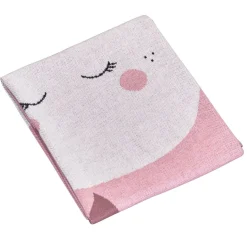 Couvertures*Sauthon Baby's Sweet Home Miss Fleur de Lune couverture maille 80 x 100 cm de Rose