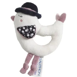Hochets*Sauthon Baby's Sweet Home Miss Fleur de Lune hochet de Blanc