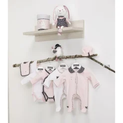 Pyjamas*Sauthon Baby's Sweet Home Miss Fleur de Lune pyjama en velours 3 mois de Blanc