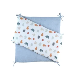 Tours De Lit*Noukies Mix & Match Tour de lit réversible Bio de Jungle