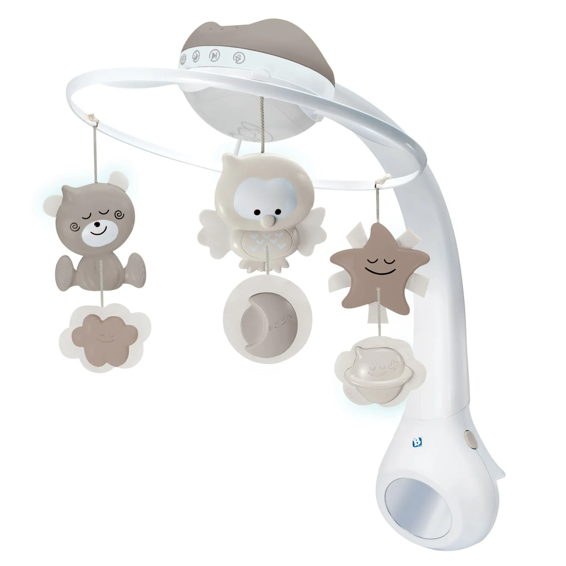 Mobiles*Infantino Mobile Douce Nuit 3 en 1 de Taupe