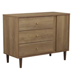 Commodes*Sauthon Baby's Sweet Home Mokka Commode 3 tiroirs 1 porte de Chêne / Mokka