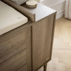 Plans À Langer|Plans*Sauthon Baby's Sweet Home Mokka Dispositif à langer pour commode de Chêne / Mokka