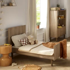 Lits 70X140 Évolutifs*Sauthon Baby's Sweet Home Mokka Lit évolutif Little big bed 70 x 140 cm de Chêne / Mokka