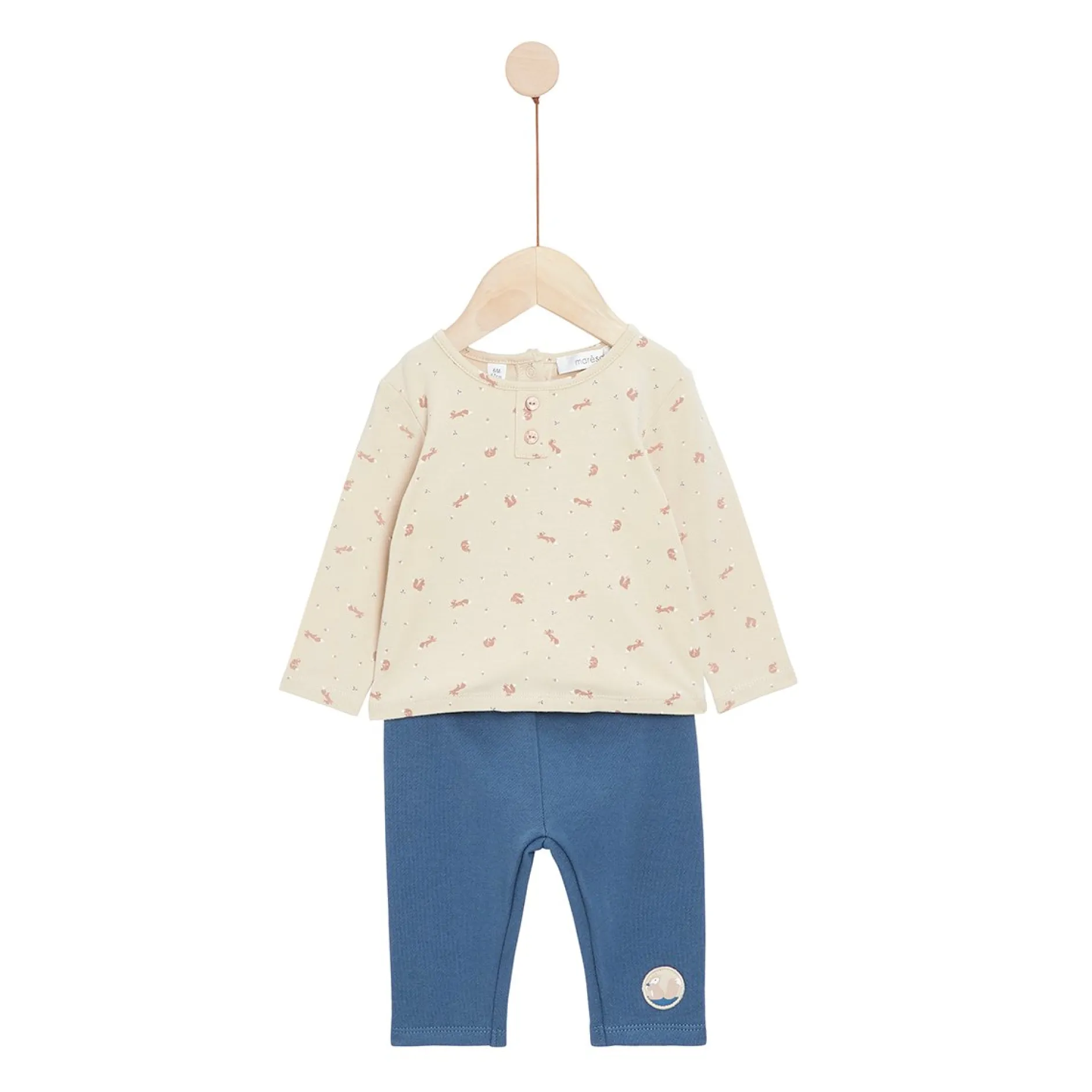 T-Shirts, Polos, Chemises|Pantalons, Shorts*Marèse Mon écureuil chou Ensemble 2 pièces de Print Squirrel