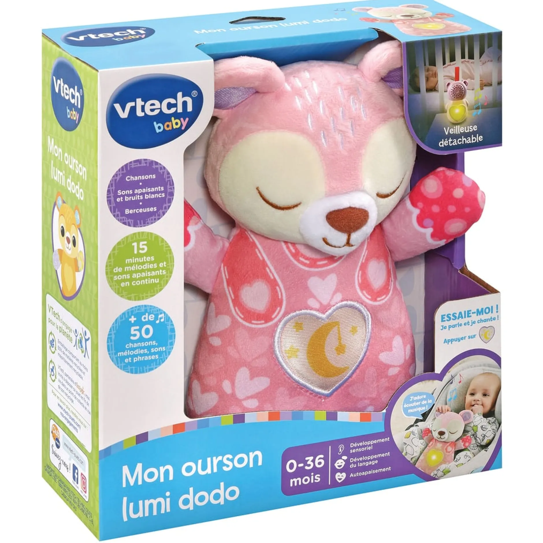Jouets D'Activités*Vtech Mon ourson lumi dodo de Rose