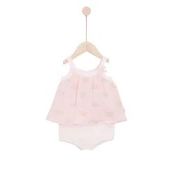 Combinaisons, Salopettes|T-Shirts, Blouses, Chemises*P'tit bisou Mon Petit Nuage Ensemble 2 pièces de Nuage rose