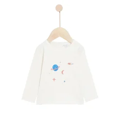 Pantalons, Shorts|T-Shirts, Polos, Chemises*P'tit bisou Mr Constellation Ensemble 2 pièces de Ecru Lune