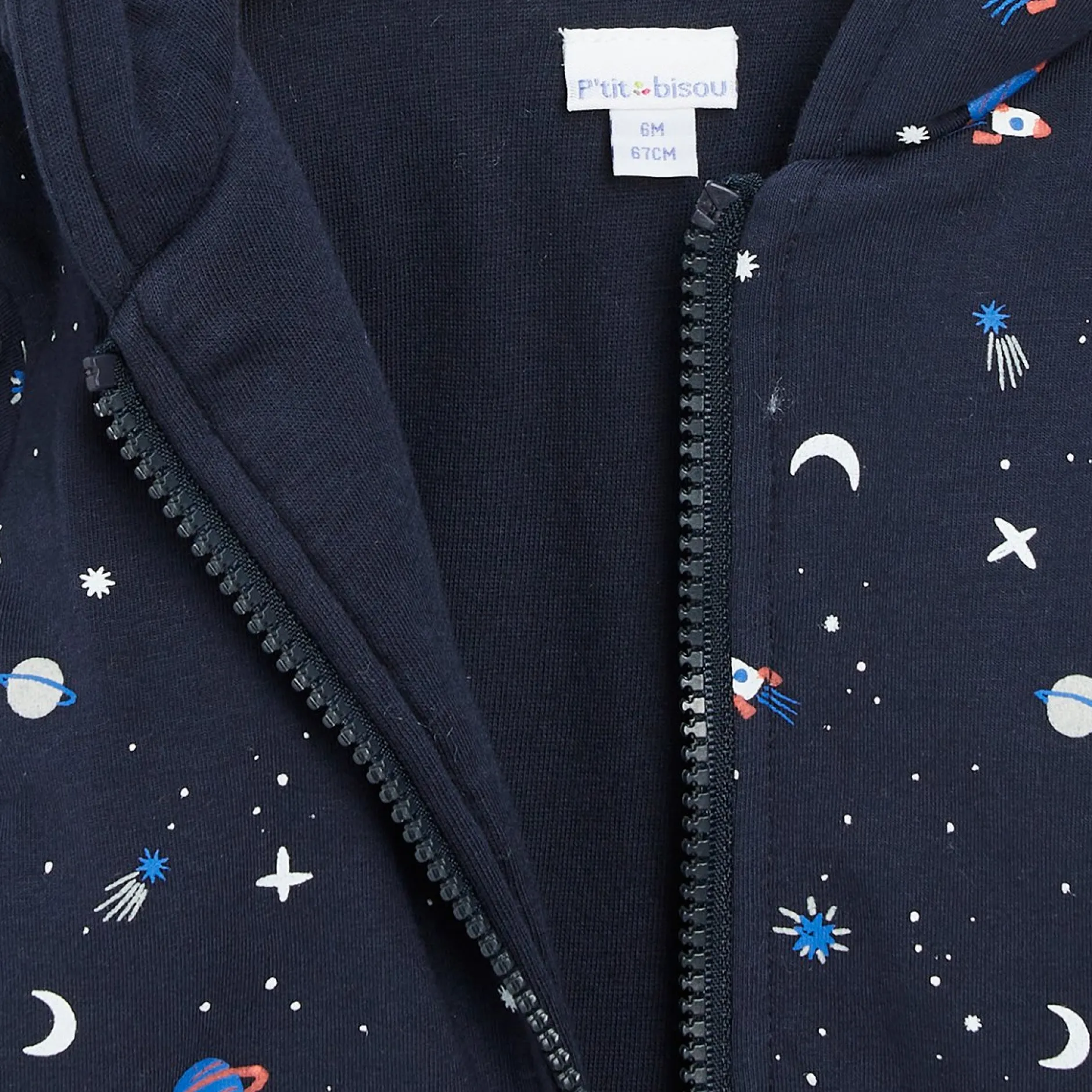 Vestes, Manteaux, Pilotes*P'tit bisou Mr Constellation Veste à capuche de Print Univers