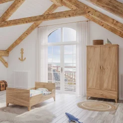 Armoires 2 Portes*Théo Naia Armoire de Bois Wardrobe Naturel