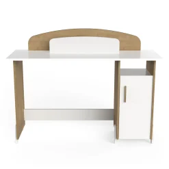 Autres Mobiliers*CBA Meubles Naili Bureau junior de Chêne hamilton / blanc