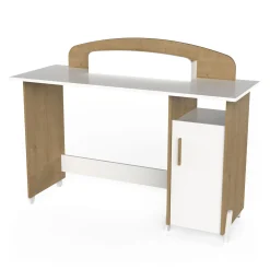 Autres Mobiliers*CBA Meubles Naili Bureau junior de Chêne hamilton / blanc