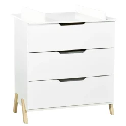 Commodes*Sauthon Baby's Sweet Home Natural commode 3 tiroirs de