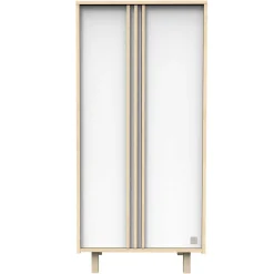 Armoires 2 Portes*Sauthon Baby's Sweet Home Nature Armoire 2 Portes de Chêne Velours - blanc