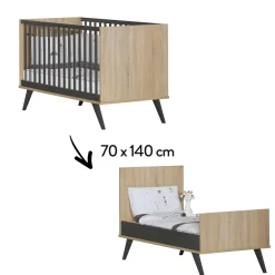Lits 70X140 Évolutifs*Sauthon Baby's Sweet Home New York Little Big Bed évolutif 70 x 140 cm de