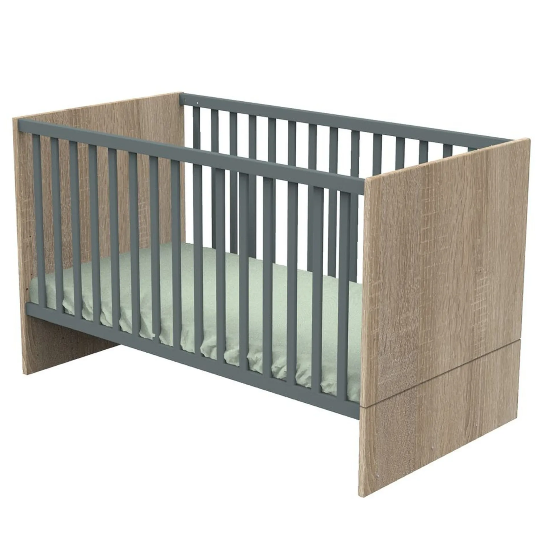 Lits 70X140 Évolutifs*Sauthon Baby's Sweet Home Nova new Little Big Bed 70x140 de Gris volcan