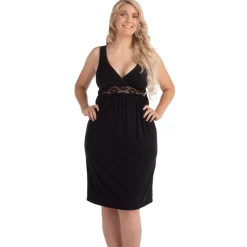 Lingerie|Vêtements*Carriwell Nuisette grossesse & allaitement de Noir
