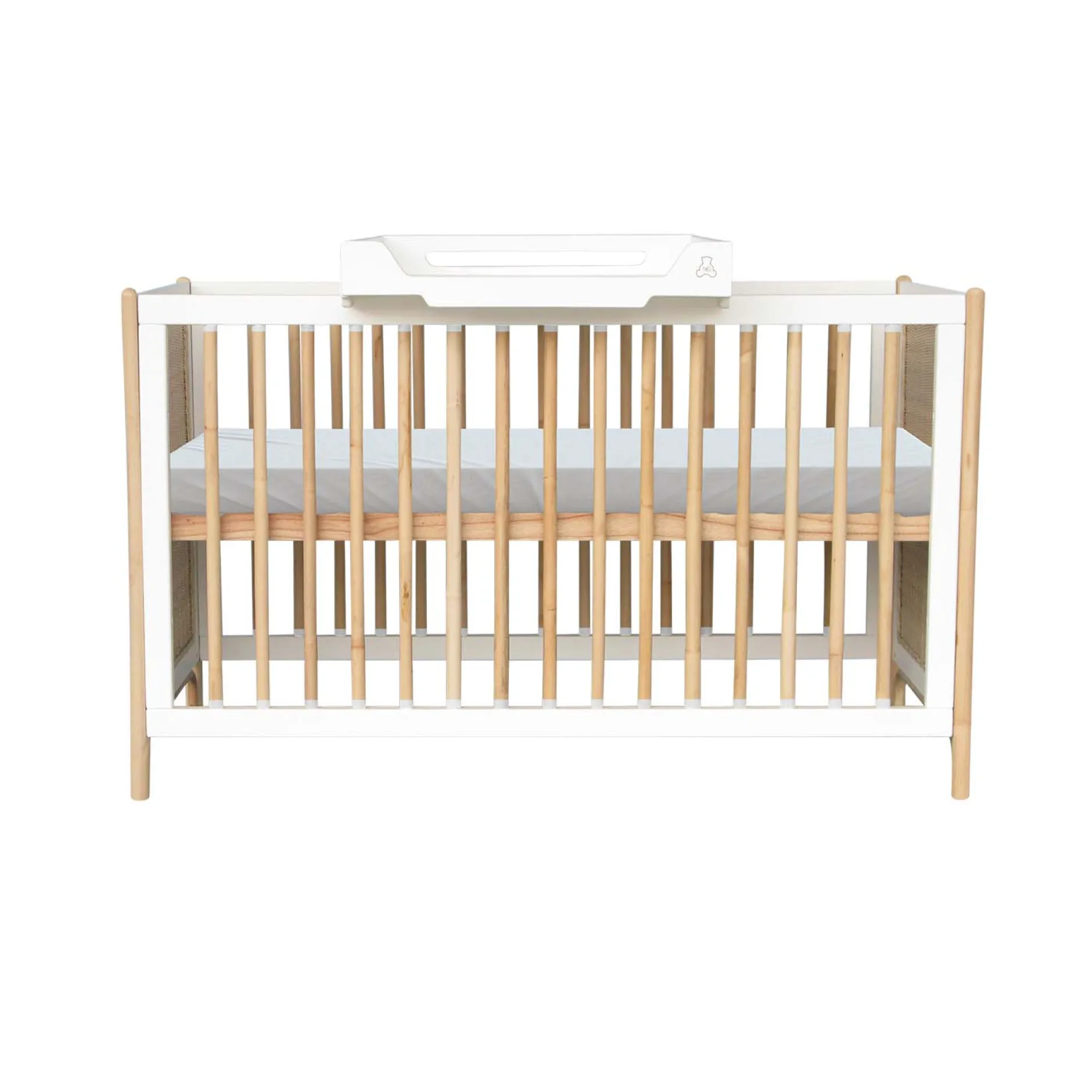 Lits 60X120 Évolutifs|Lits 60X120 Non Évolutifs*Théo Océania lit 60x120 tressage rotin de Neige