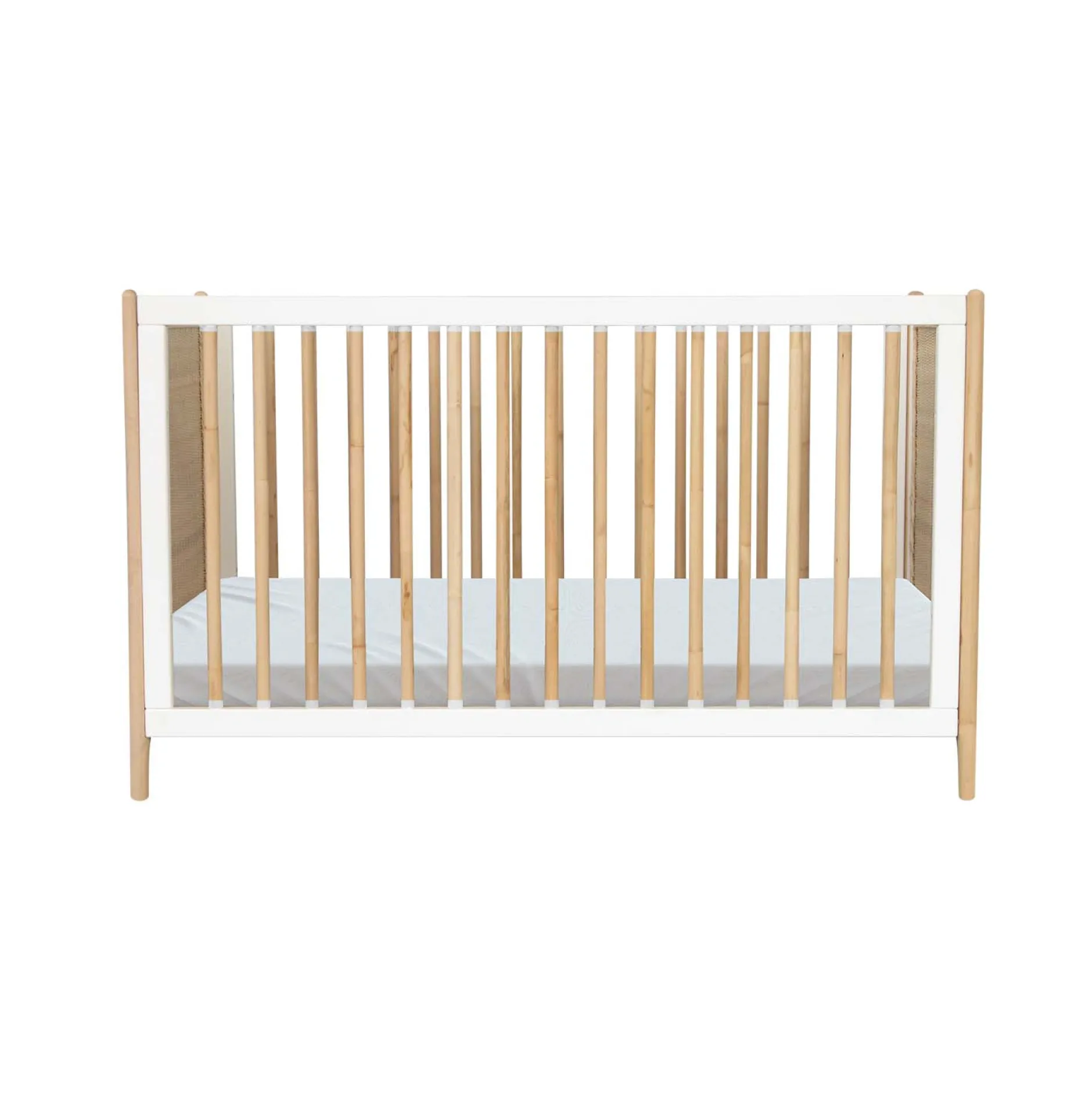 Lits 60X120 Évolutifs|Lits 60X120 Non Évolutifs*Théo Océania lit 60x120 tressage rotin de Neige