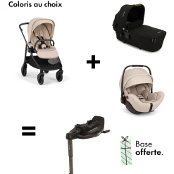Sièges Auto De 0 À 15 Mois|Bases De Sièges Auto* Offre NUNA : base curv OFFERTE pour l'achat d'une poussette Swiv + nacelle LYTL + coque Arra Flex de Nuna
