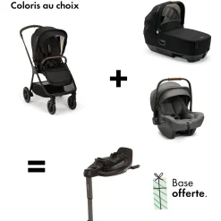 Bases De Sièges Auto|Nacelles* Offre NUNA : base curv OFFERTE pour l'achat d'une poussette triv next + nacelle Cari + coque pipa next de Nuna