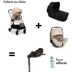Tout Pour Vos Balades|Tout Pour Vos Trajets* Offre NUNA : base curv OFFERTE pour l'achat d'une poussette ixxa next + nacelle LYTL + siège auto Arra Flex de Nuna