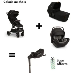 Tout Pour Vos Balades|Tout Pour Vos Trajets* Offre NUNA : base curv OFFERTE pour l'achat d'une poussette trvl lx + nacelle LYTL + coque Arra Flex de Nuna