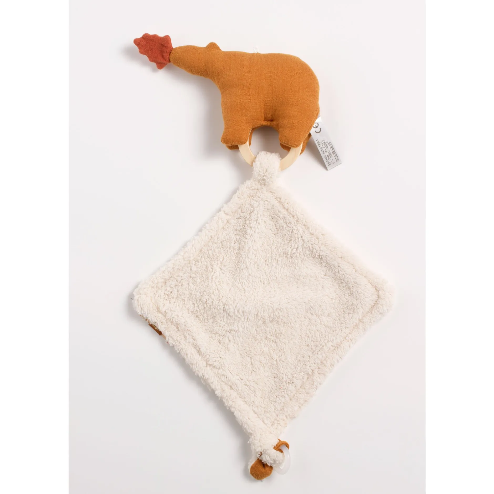 Doudous*Sauthon Baby Déco Orsino Doudou Mouchoir Ours de Vanille / Camel