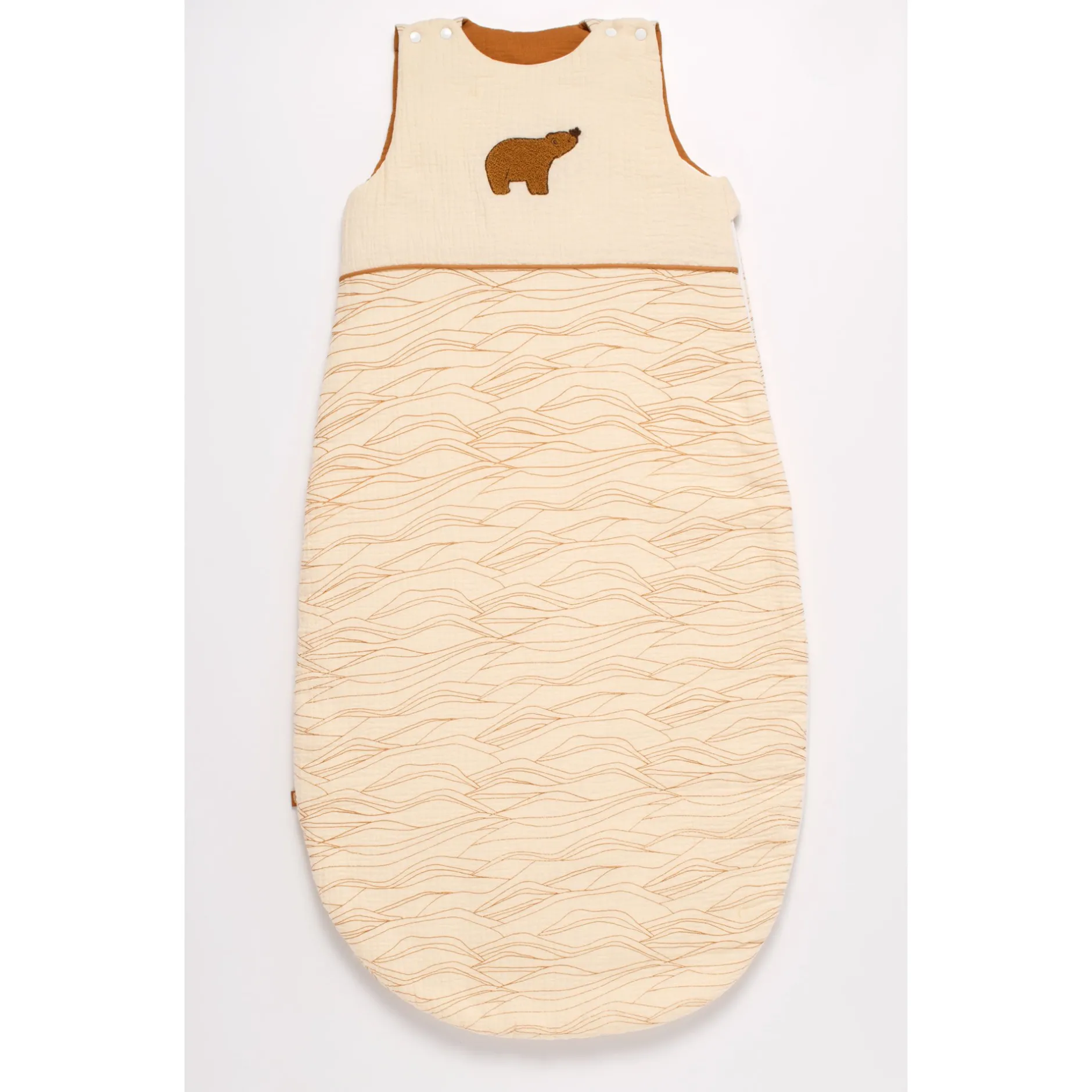 Gigoteuses & Nids D'Ange*Sauthon Baby Déco Orsino Gigoteuse 6-24 mois de Vanille / Camel