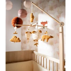 Mobiles*Sauthon Baby Déco Orsino Mobile Musical de Vanille / Camel