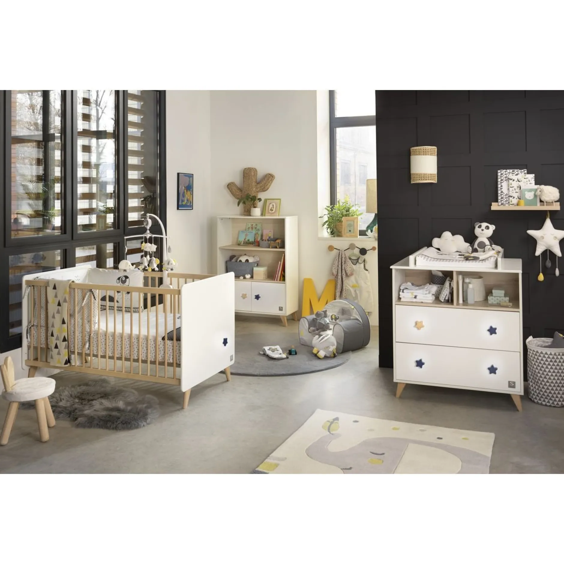 Lits 70X140 Évolutifs*Sauthon Baby's Sweet Home Oslo Little Big Bed 70x140 70 x 140 cm de