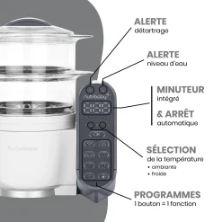 Bols|Cuiseurs Et Mixeurs*Babymoov Pack batch cooking Nutribaby(+) & 3 Babybols 250mL de Blanc