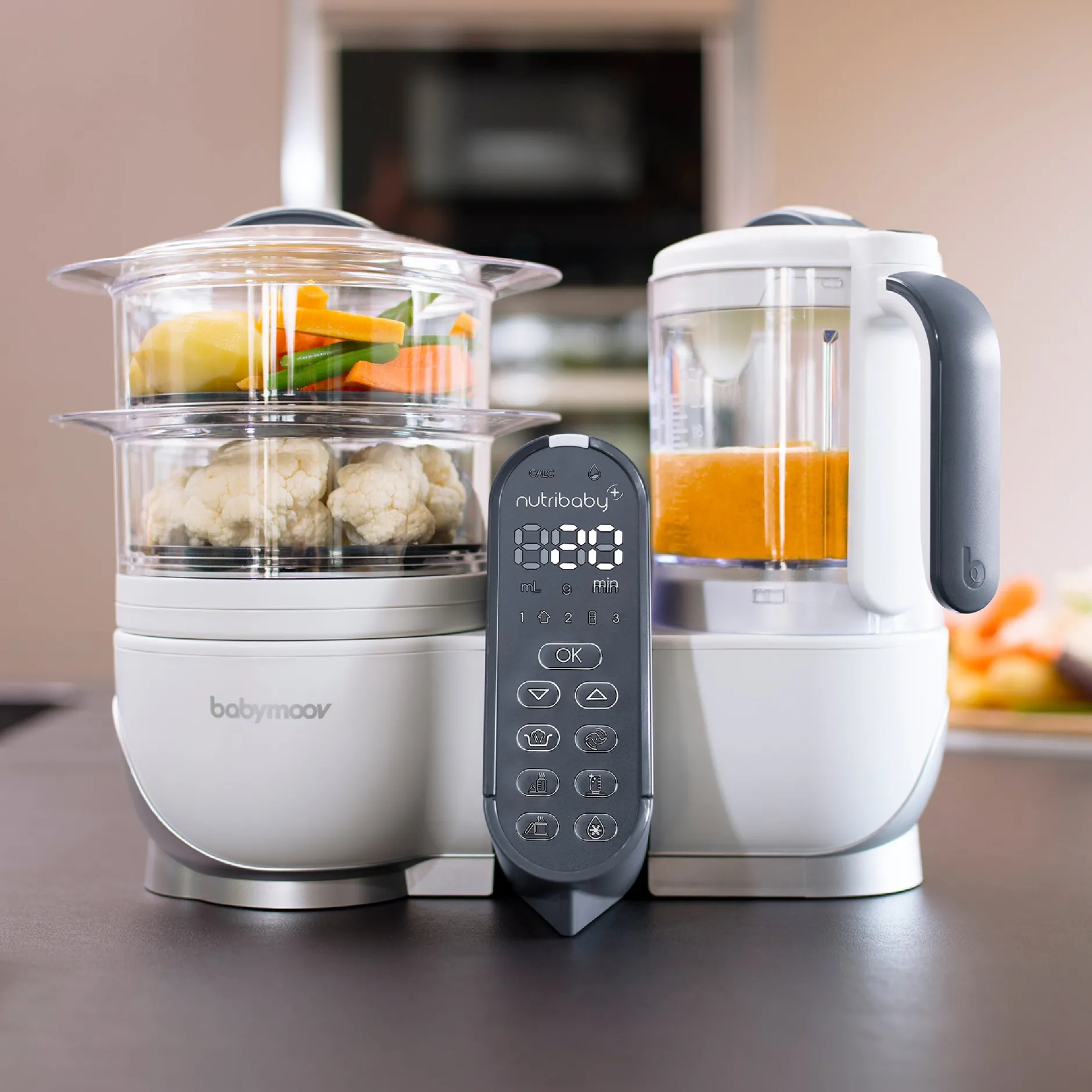 Bols|Cuiseurs Et Mixeurs*Babymoov Pack batch cooking Nutribaby(+) & 3 Babybols 250mL de Blanc