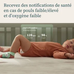 Sécurité Domestique*Owlet Pack Caméra + chaussette connectée Dream Sock de Menthe