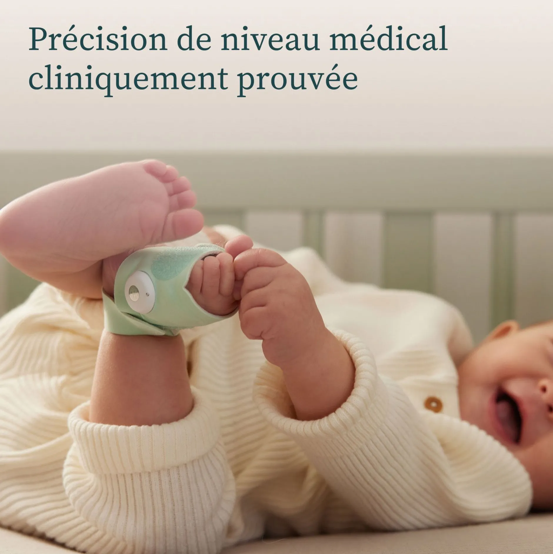 Sécurité Domestique*Owlet Pack Caméra + chaussette connectée Dream Sock de Menthe