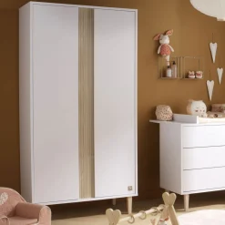 Armoires 2 Portes*Sauthon Baby's Sweet Home Paloma Armoire 2 portes de Blanc neige
